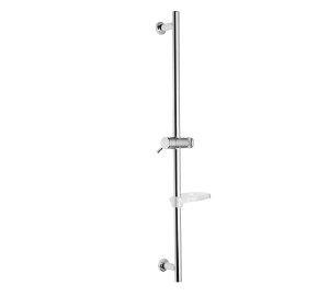 Metallic shower bar